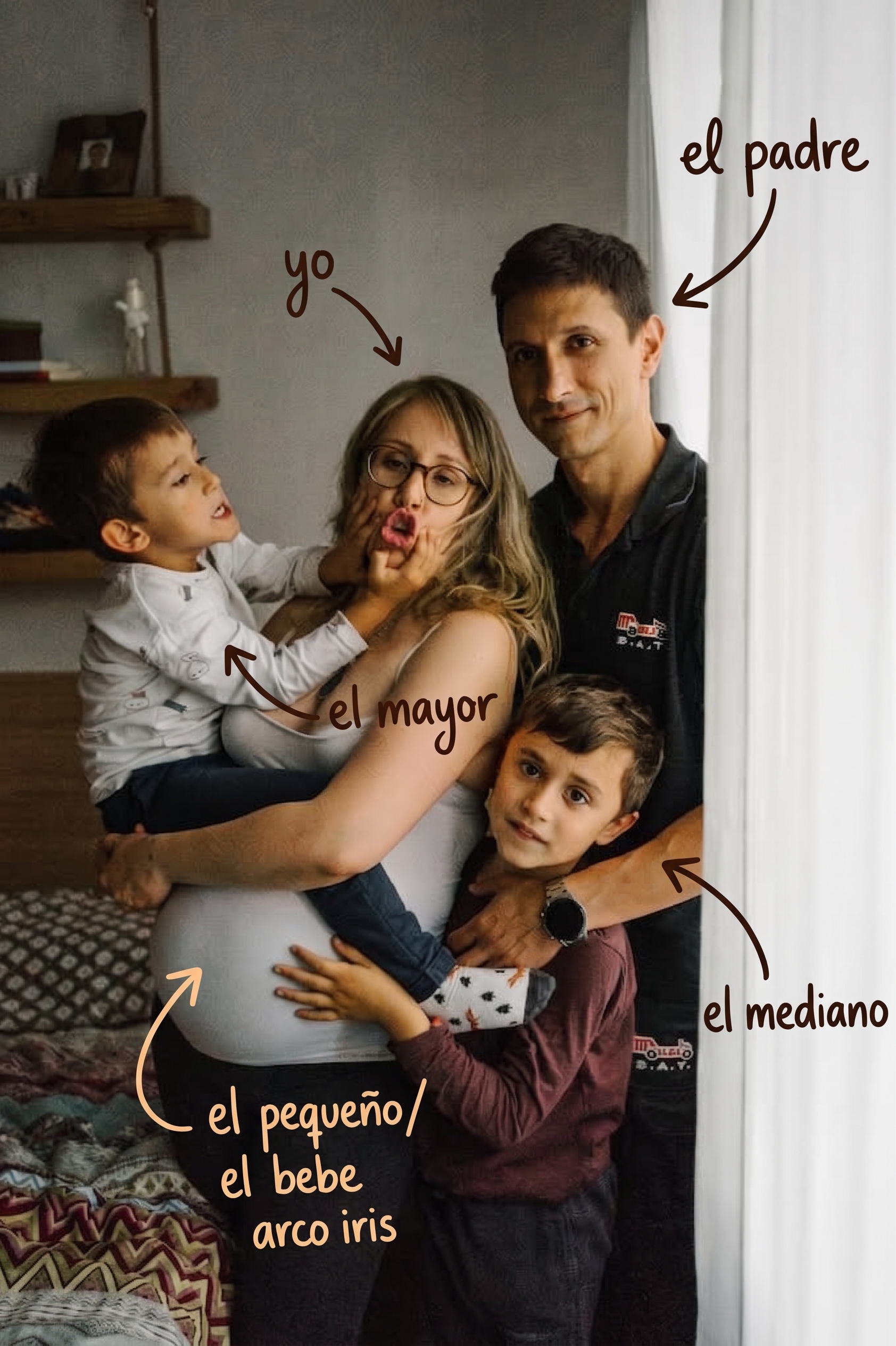 Leticia y sus hijos